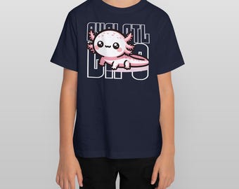 Cute Axolotl Life Youth T-Shirt, Boys Girls Kids Graphic Art Tee