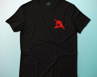 Amuro Ray Unicorn Emblem Mobile Suit Gundam Char's Counterattack Anime Novelty Graphic Art T-Shirt