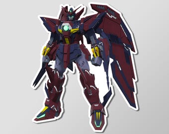 OZ-13MS Gundam Epyon Mobile Suit Gundam Wing Anime Glossy Vinyl Laminated Sticker