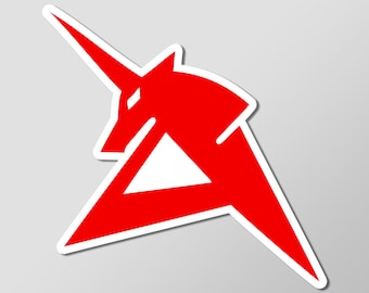 Amuro Ray Logo Gundam Unicorn Anime Glossy Vinyl Laminated Sticker