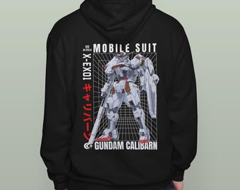 GUNDAM CALIBARN Hoodie – Futuristic Mecha Streetwear Mobile Suit The Witch from Mercury