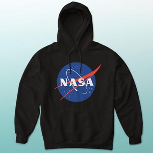 Classic NASA Meatball Pullover Hoodie Graphic Art Print Sweatshirt
