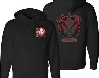 Mobile Suit Gundam Barbatos Iron‐Blooded Orphans Tekkadan Hoodie – Anime Unisex Pullover Sweatshirt