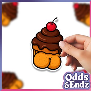 Adesivi in vinile Sticky Bunz (glassa color marrone cupcake)