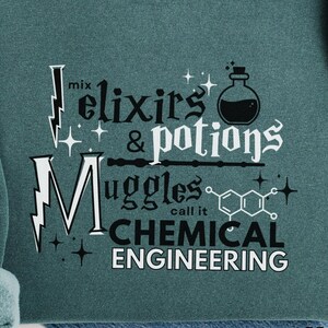 Funny Wizard Crewneck for Chemical Engineer | Sarcastic Unisex Pullover Sweatshirt | Science Meme Apparel Gift