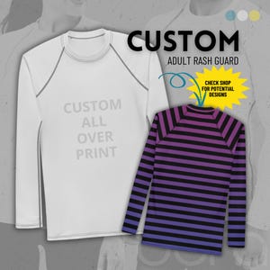 Custom All-Over Print Rash Guard | Fitted Moisture-Wicking Long-Sleeve Shirt