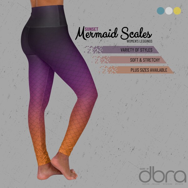Mermaid Leggings Etsy