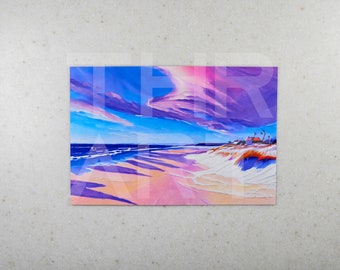 Winter Day at the Beach - Giclee Print- 4"x6"