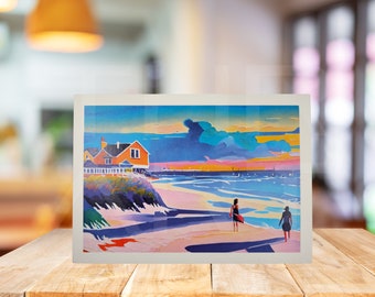 Summer Day at the Beach - 5”x7” Blank Postcard - Cape Cod Postcard