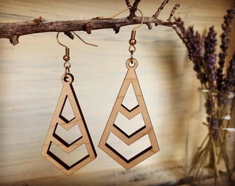 Kite Wood Earrings