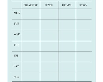Veckovis måltidsplanerare - Måltidsplanerare | Veckovis matplanerare | Odaterad