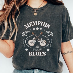 Memphis Blues T-Shirt: Comfort Colors Ring-Spun Cotton Tee