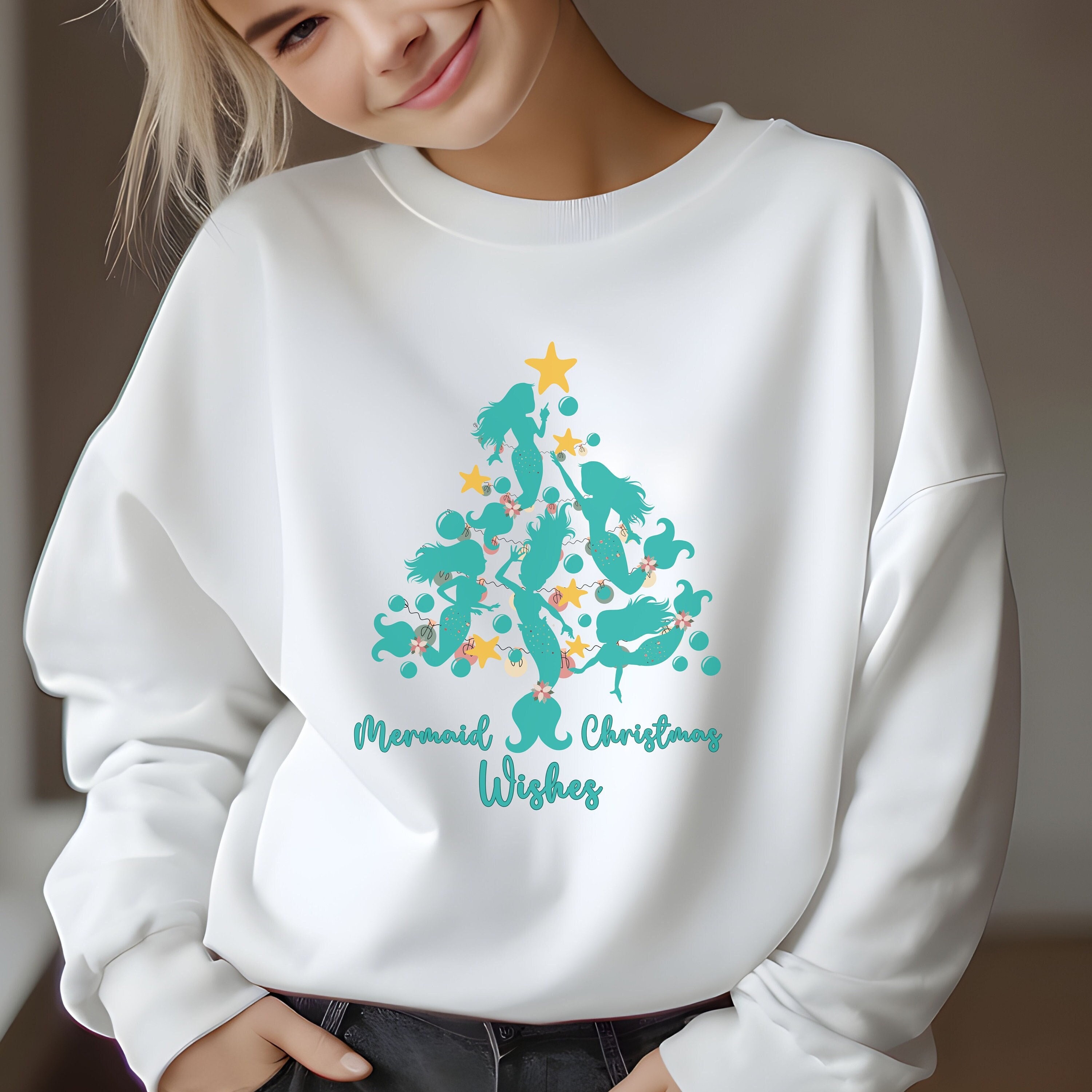 Mermaid christmas jumper hotsell