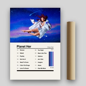 Doja Cat Planet Her Album Poster, Album Cover Print, Music Poster, Bedroom Decor, Music Lover Gift, Doja Cat Poster, Music Gift
