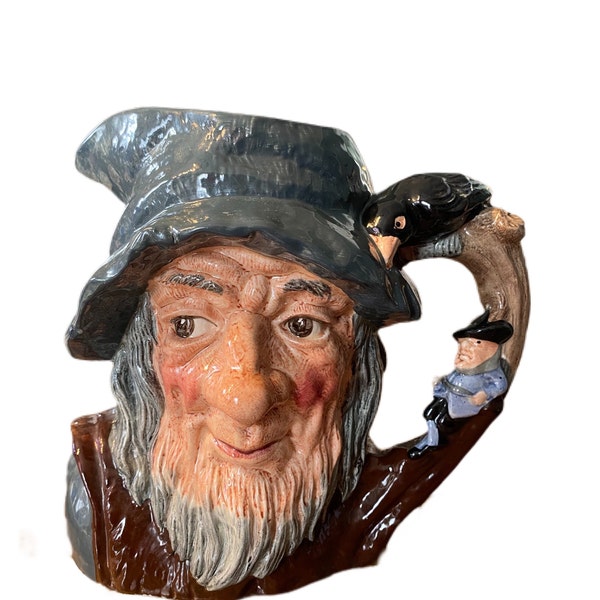 Rip Van Winkle D6438 Taza grande Royal Doulton Toby (con huella) 6”