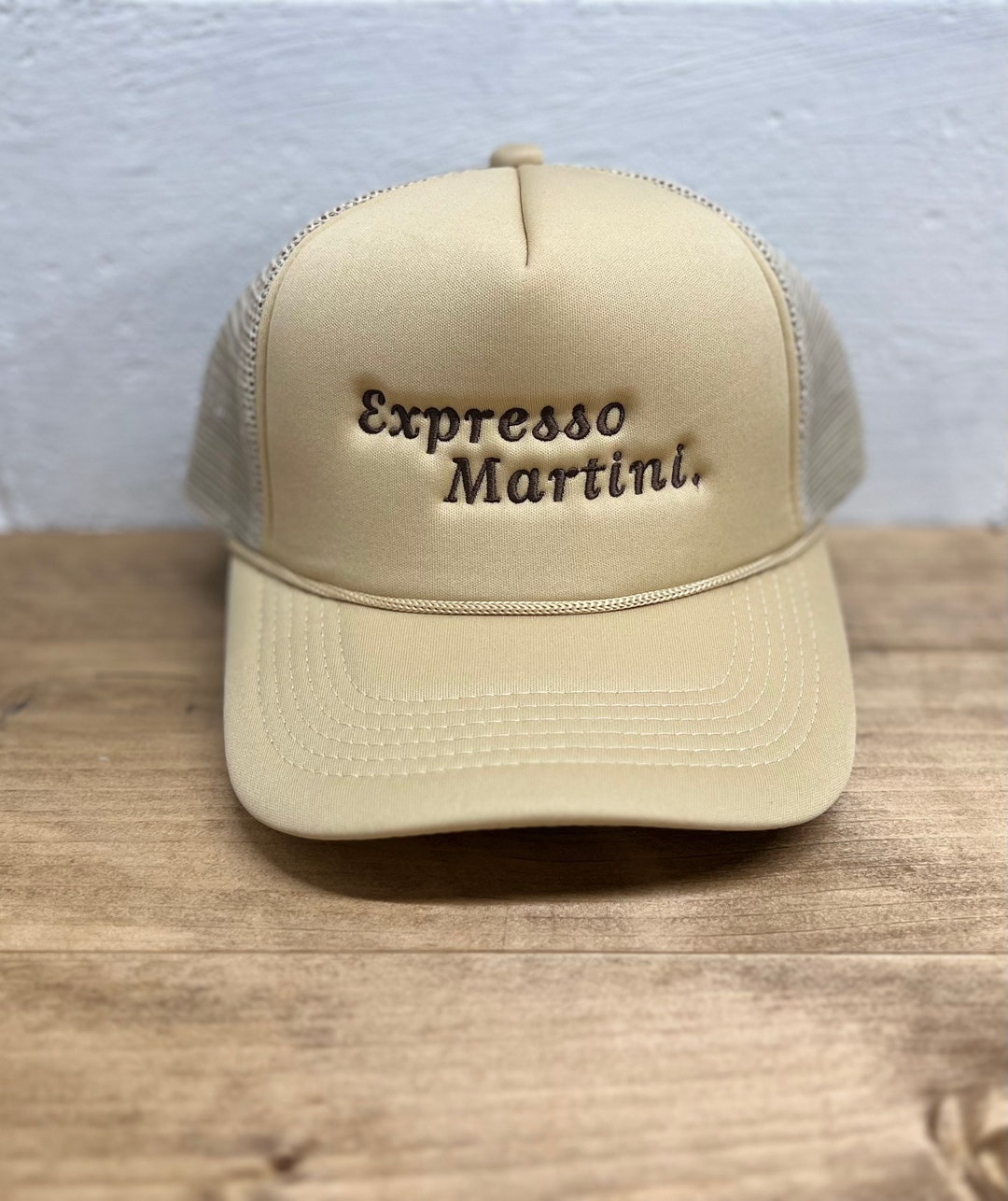 Expresso Martini Trucker Foam Embroidered Hat Etsy