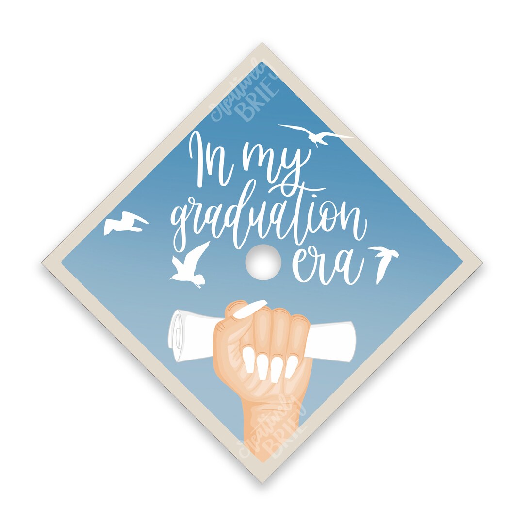Graduation Cap1986 1989 Grad Cap Design | Graduation Era | PRINTED Graduation Cap Design ...