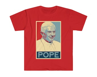 Pope Benedict XVI Shepard Fairey Style Unisex Softstyle T-Shirt