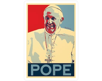 Pope Francis Kiss-Cut Vinyl Decals