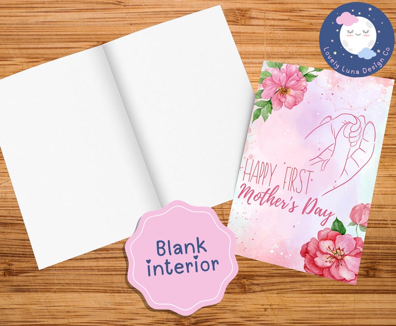 Printable Mother's Day Card Happy First Mother's Day Digital Download ...