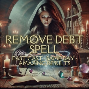 REMOVE DEBT SPELL | Fast Money Spell | Money Opportunity Spell | Make Money Spell Kit| Ultimate Debt Destroyer Spell/Money/Prosperity/Wealth