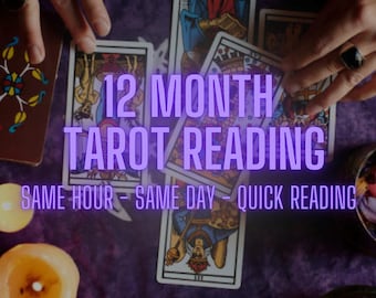 12-Month Future Tarot Reading: Gain Insights and Clarity for the Future | What Does The Future Hold For You? | Your Future Love,Career +more