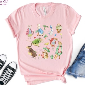 Peter Rabbit Cottagecore T-Shirt, Beatrix Potter Characters