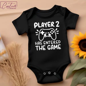 Player 2 Has Entered the Game Onesie®, Gamer Baby Shower Gift, Video Game Pregnancy Announcement, Nerdy Baby Clothes, Geek Baby Outfit
