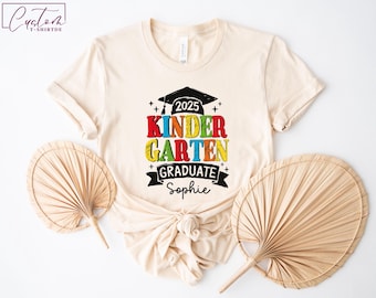 Personalized Kindergarten Graduation Shirt 2024, Custom Grad Tee
