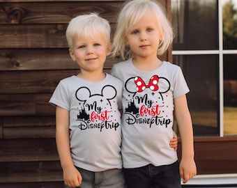 My First Disney Trip Toddler Shirt, Matching Family Vacation Tee