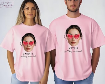 Comfort Colors Bachelorette Party Shirt, Custom Photo Bride Tee
