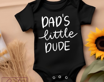 Dad's Little Dude Onesie, Father's Day Gift Bodysuit