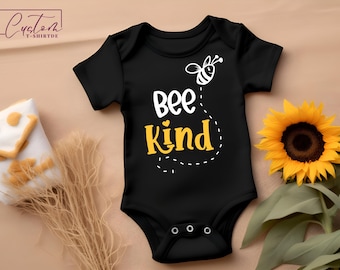 Bee Kind Baby Onesie, Bumblebee Bodysuit, Gender-Neutral Baby Gift