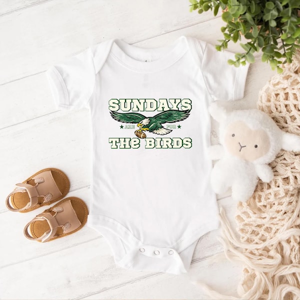 Sundays are for the Birds Baby Onesie, Philadelphia Game Day T-Shirt