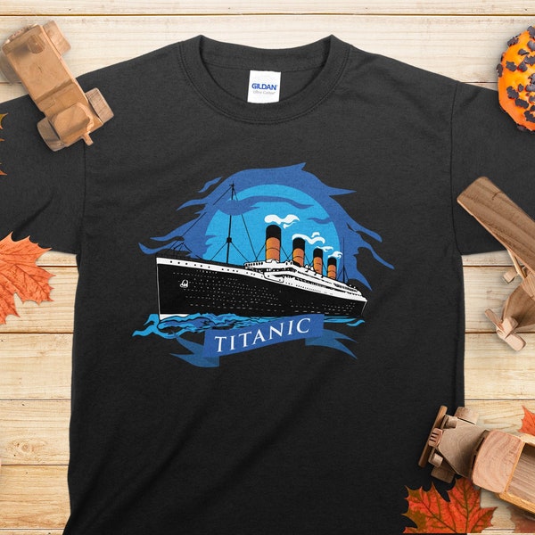 Titanic Sunset Tee Youth Shirt Boys | RMS Titanic Boys T-Shirt Gift