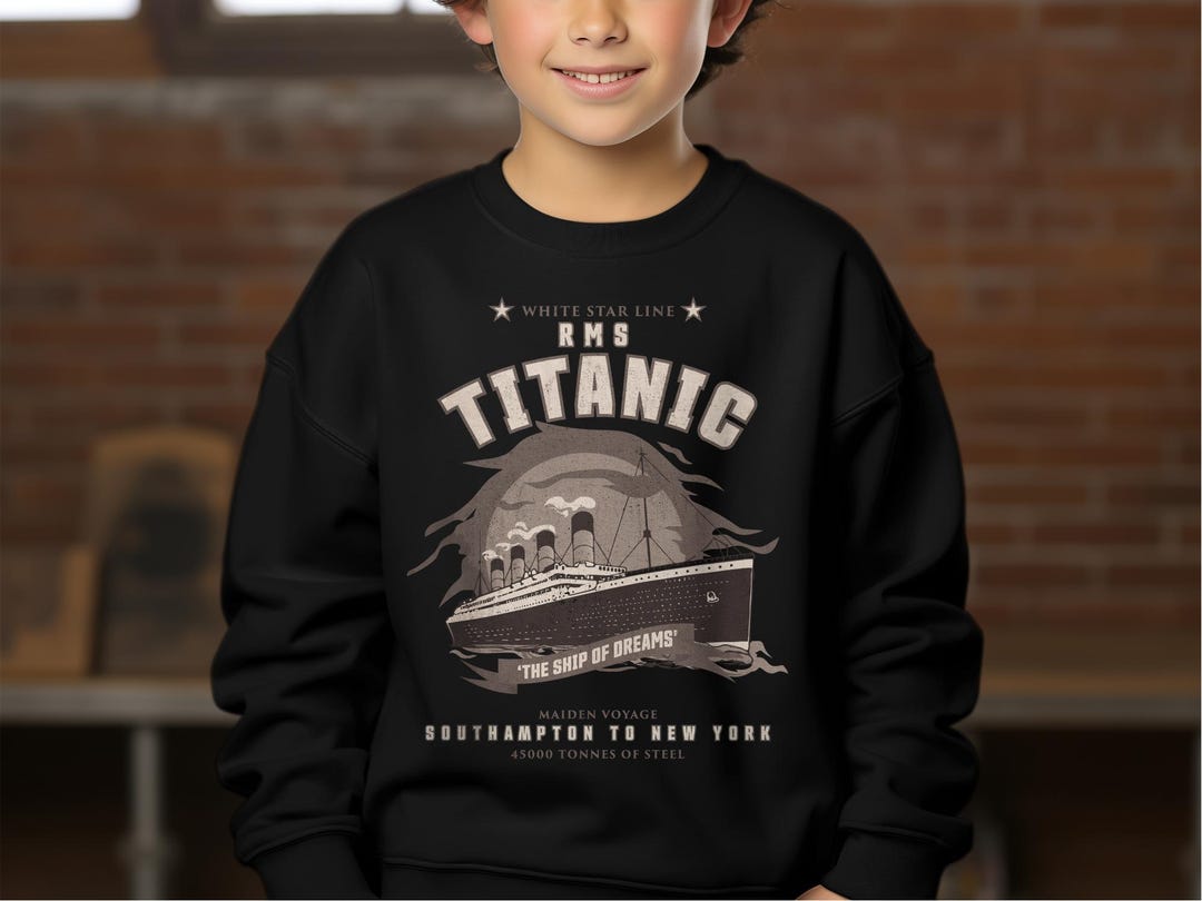 Bateau De Croisière Rétro Titanic 1912 Sweatshirt Unisex