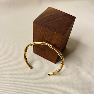 Bamboo Bangle Bracelet • Personalized Bracelet • Gold Bangle • Bangle Jewelry • Gift For Her • Bangle Bracelets