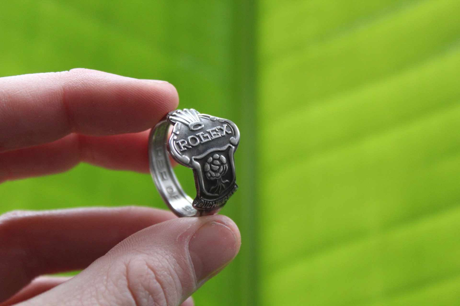 B】Vintage ROLEX Spoon Ring 19 GoodSize | evagamsac.com