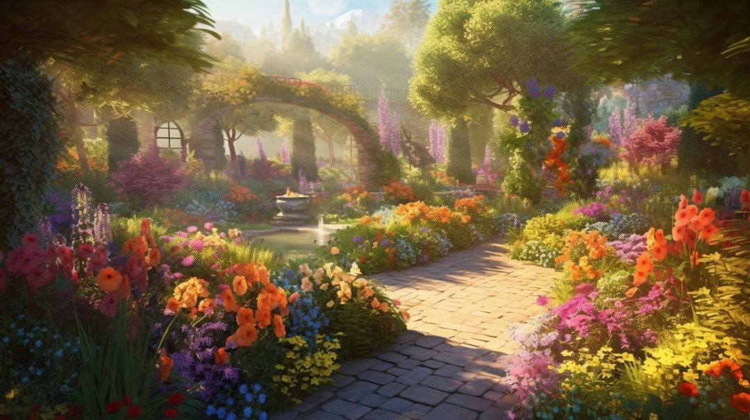 Sunlit Garden Download Sunlit Garden Instant Downloadable Wallpaper Il 1080xN.5021453541 Gg0o