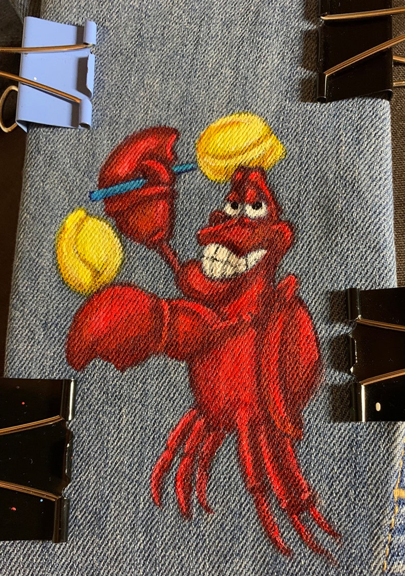 Girls Denim Jacket Disney Hand Painted Custom Jean Jacket Etsy