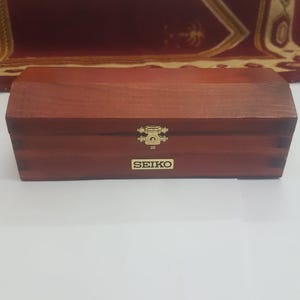 Vintage Seiko Handmade Watch Box Case Wood - Etsy