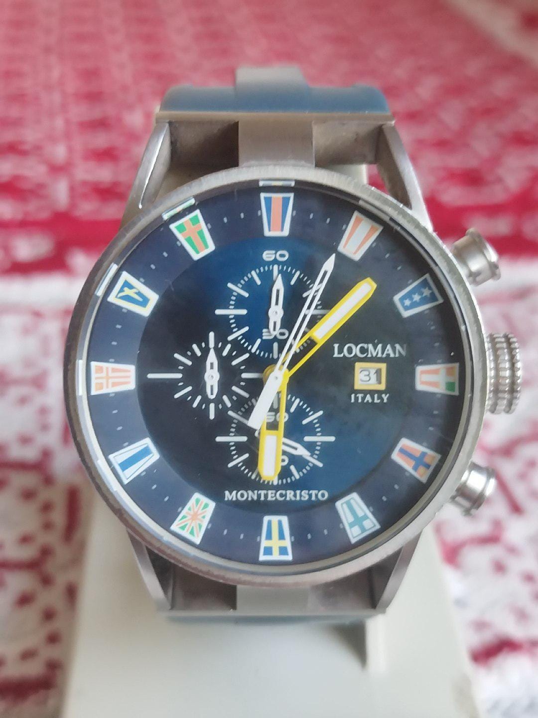 Locman Montecristo Chronograph in Titanium Steel Damaged Strap