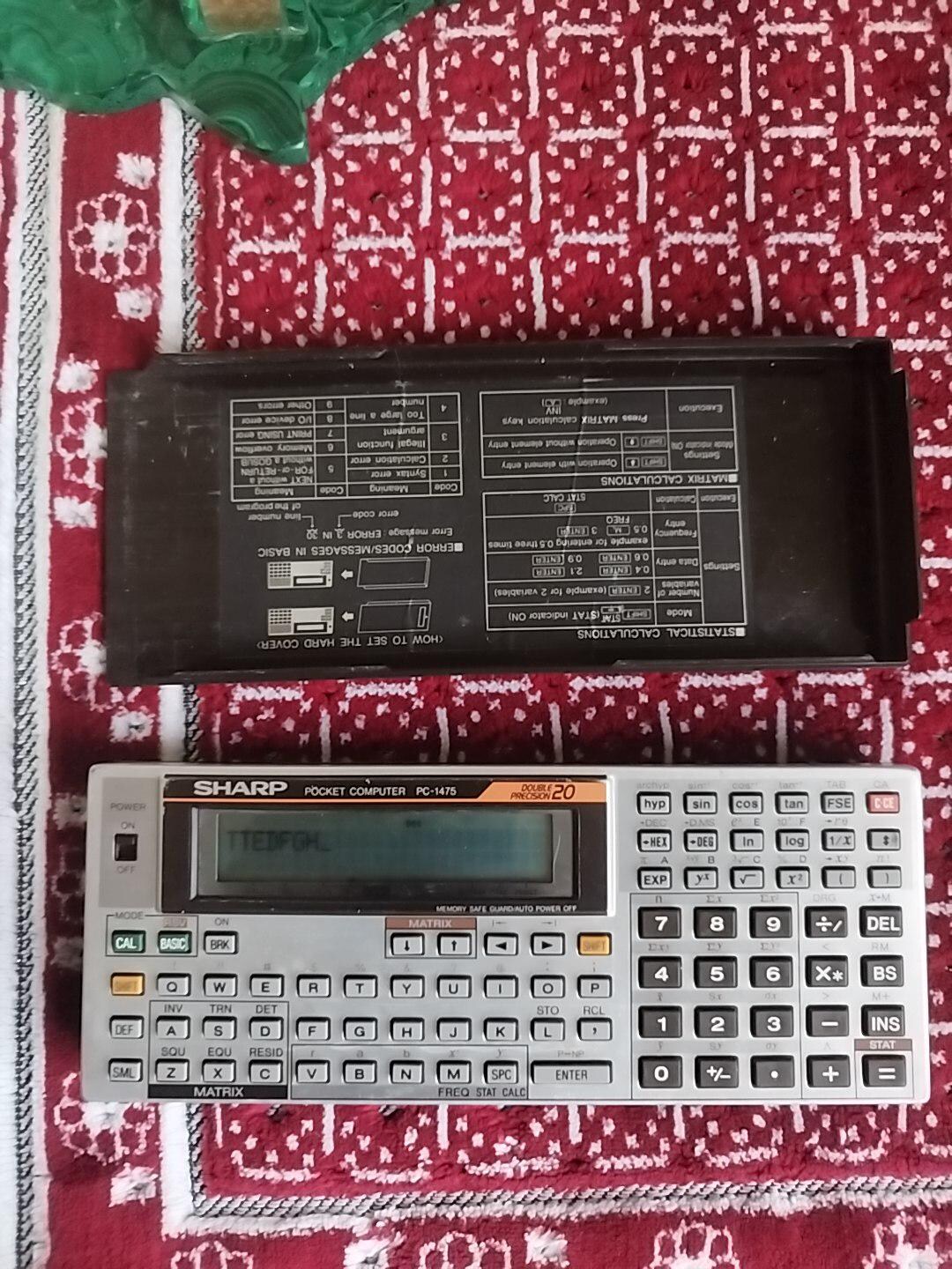 Vintage Sharp PC-1475 Poket Computer Japan Made Working - Etsy