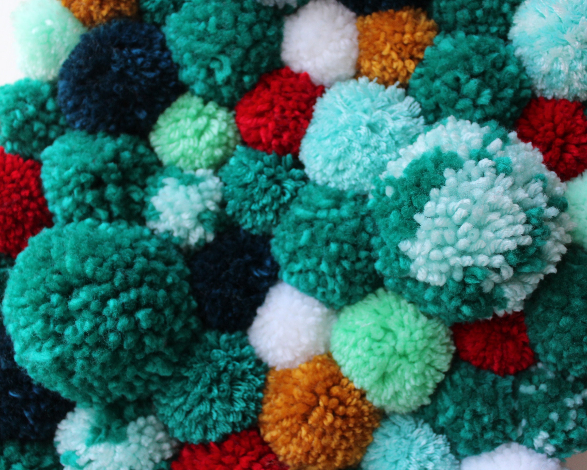 Image showcasing Pom Pom Wall Art Eccentric Home Decor Maximalist Wall - Etsy