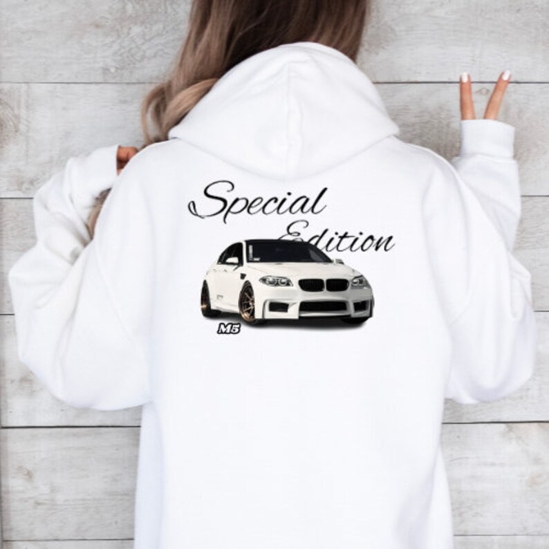 F10 M5 Inspired Hoodie NSSB White Special Edition BMW Apparel European ...