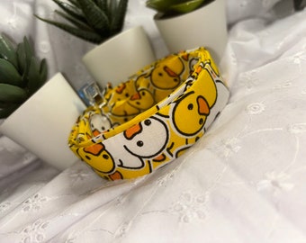 Rubber Duck -  Rubber Duckies - Quack - Yellow   |  Collar  | Dog & Cat Collar | Custom Made , Dog Lover - Gift -