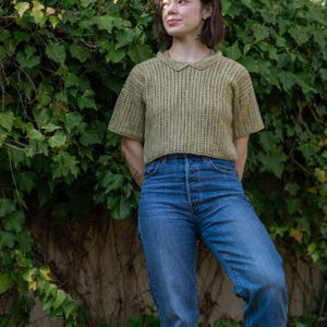 Crochet Summer Top Pattern: To The Ivy Garden Tee (PDF Pattern, English)