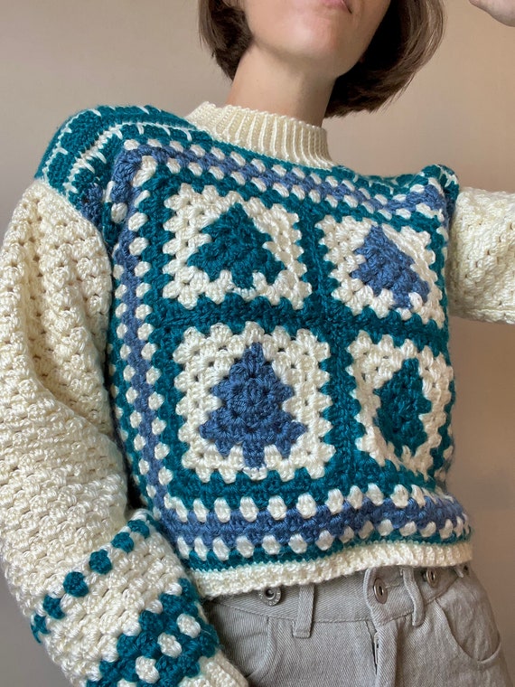 PDF File Crochet Pattern (english), Snowed in Pullover
