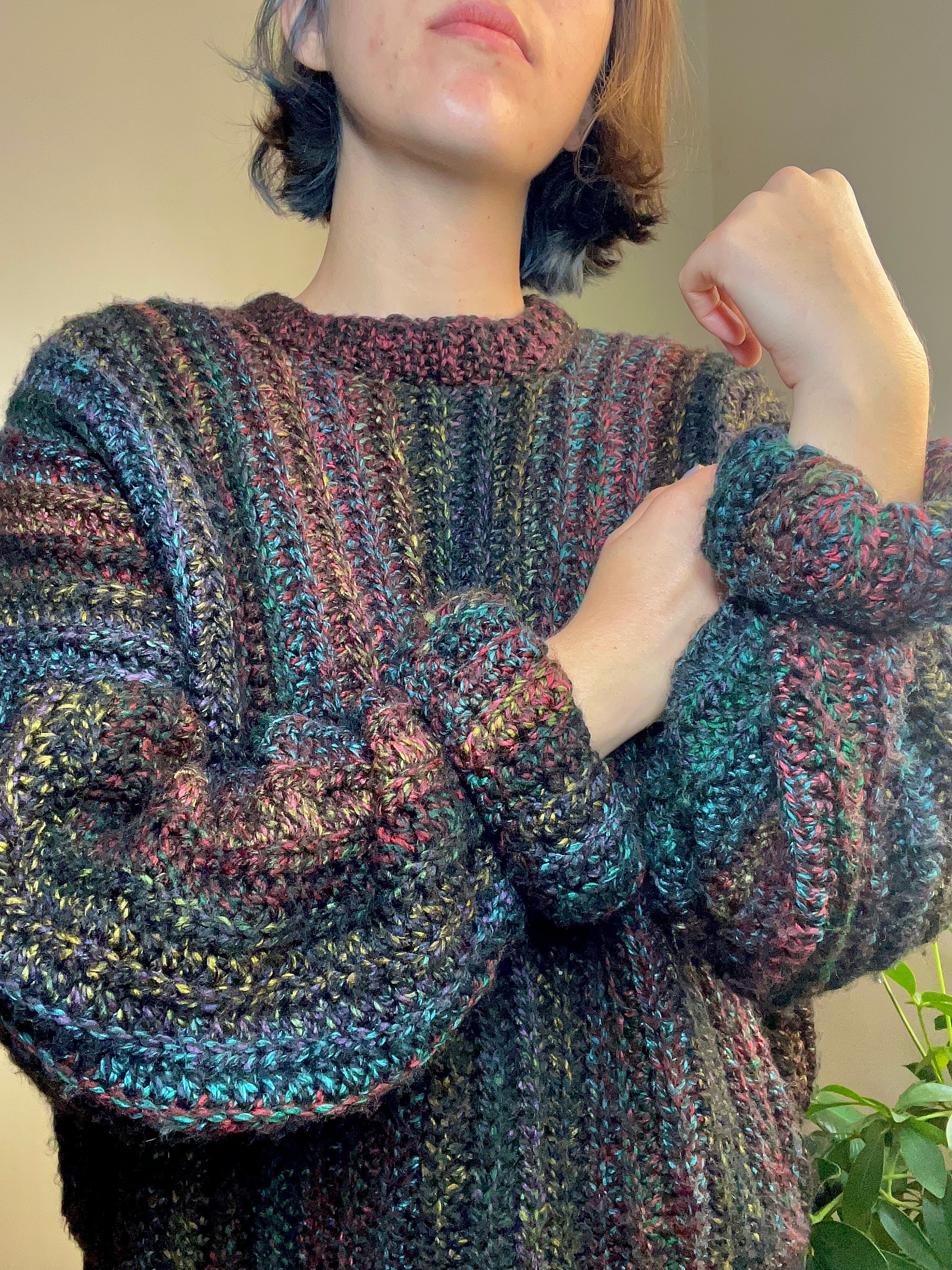 Chunky Crochet Sweater Pattern: Oversized Knit-Look