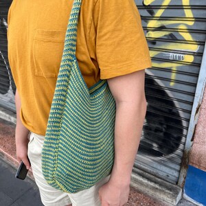 Tunisian Crochet Bag Pattern | Knit Look Tote PDF | Modern Handmade Purse | Beginner Tunisian Project | Everyday Crochet Bag | Not Knit Bag image 7